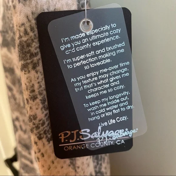 Pj Salvage Pink/Gray Snake Print Tank Top (S) - Picture 4 of 7